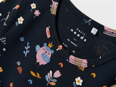 Name It dark sapphire birds kjole